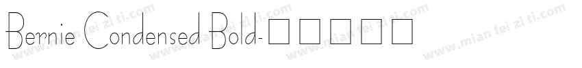 Bernie Condensed Bold字体转换